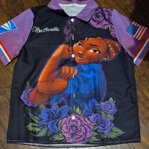 Kids Graphic Shirt with Purple and Black Design